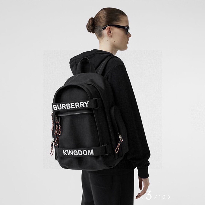 burberry nevis kingdom logo backpack